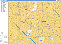 Garden Grove Wall Map Basic Style 2026